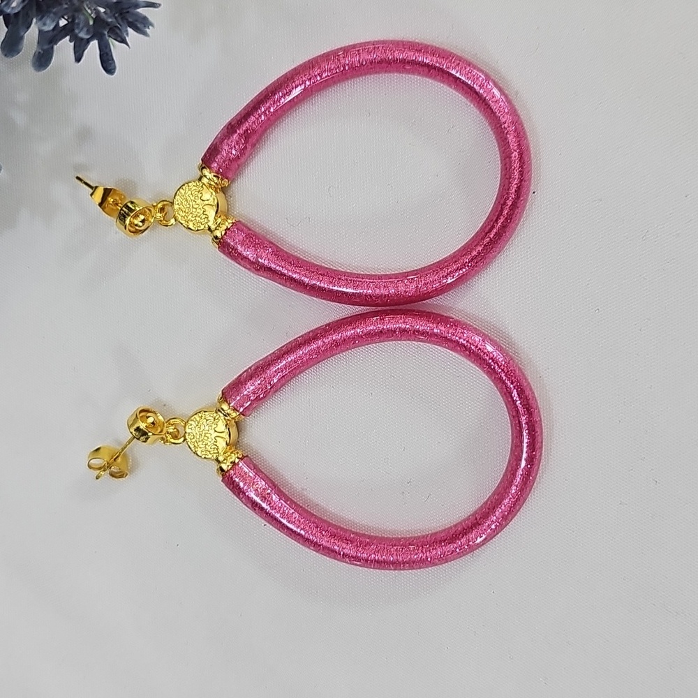 Budha All Weather Womens Earring. Color Pink. Excellent Quality (Not Budhagirls)